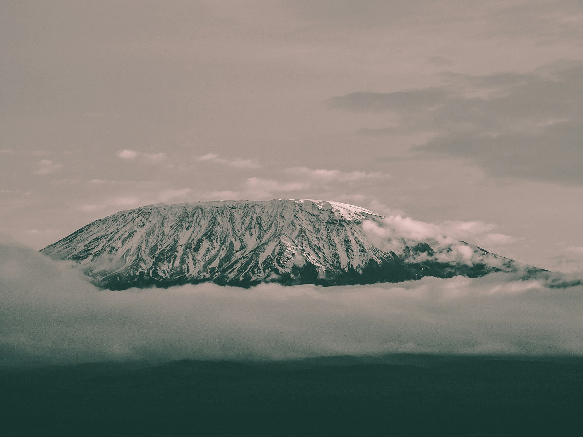 Mount Kilimanjaro from side view